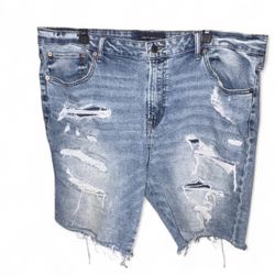 Aeropostale Distressed Blue Denim Shorts!