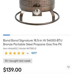 $90!!   Or Best Offer!  Propane Tailgating Fire PIT