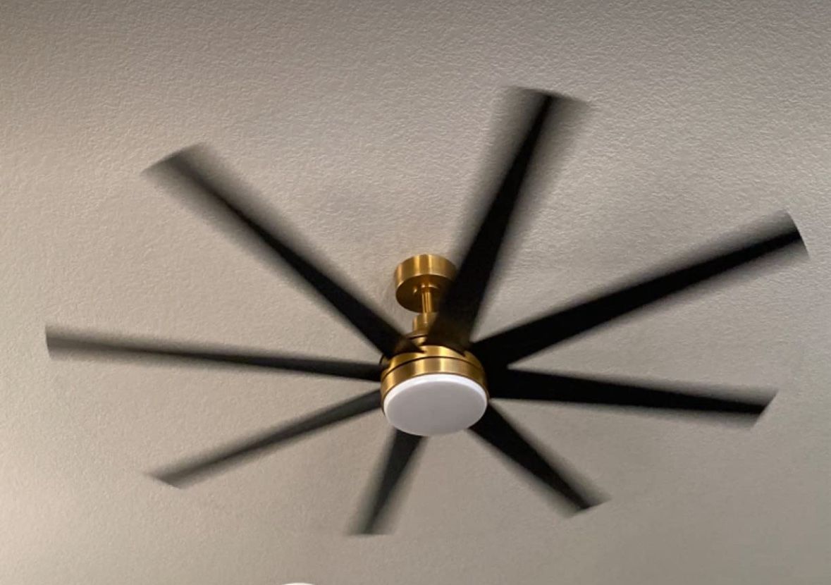 Ceiling Fan 65” W/ 8 Blades- No Receiver