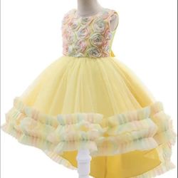 Flower Girl Wedding Pageant Hi-Lo Dresses Toddler Formal Party Dress