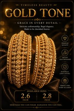 Gold tone Bangles