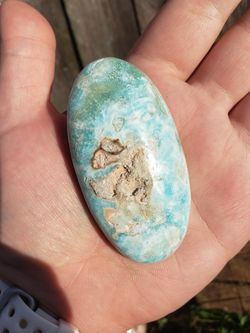Blue Aragonite Palm Stone 