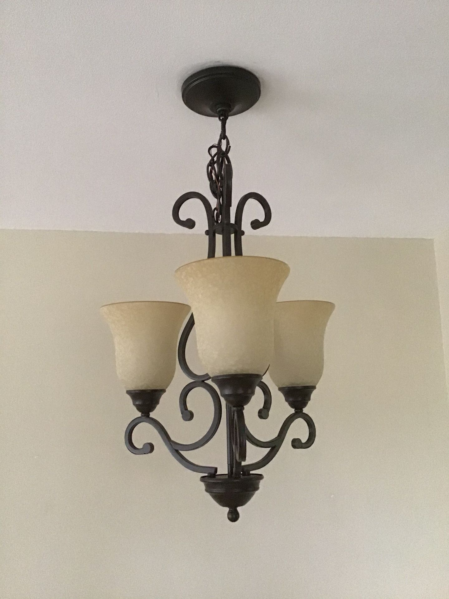 Set of three ceiling lights