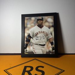 Barry Bonds 8x10 Auto With Coa
