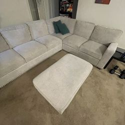 Cream Sectional Sofa 