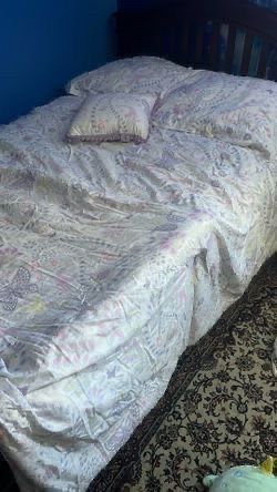 Full Size 5 Pcs Kids Comforter Bag With 2 Shams And Decorative Pillows, Nicole Miller Brand , $20