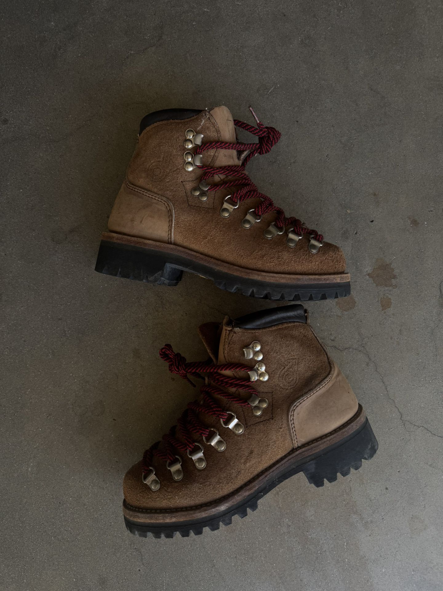 Vintage Dexter Brown Suede Hiking Boots, Size Men\