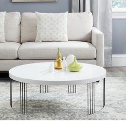 White coffee table