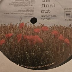 Pink Floyd "FINAL CUT" on Vinyl