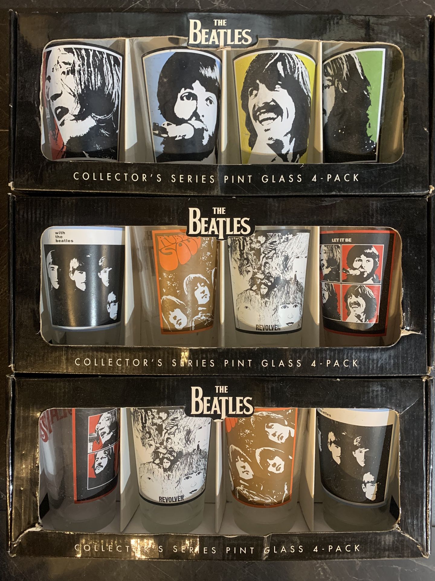 The Beatles Collectible Pint glasses
