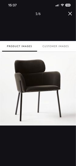 Pottery Barn Velvet Dining Chair