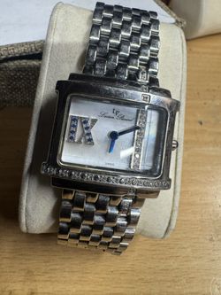 Lucien piccard Diamond & sapphire quartz watch