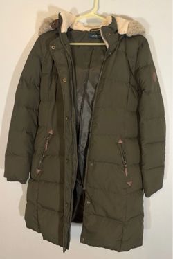 Lauren Ralph Lauren Olive Green Puffer Coat