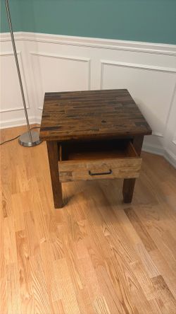 wooden side table