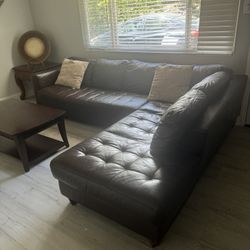 100% Real Leather Sofa