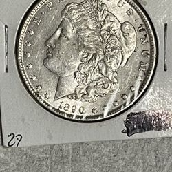 1890 Silver Morgan Dollar 