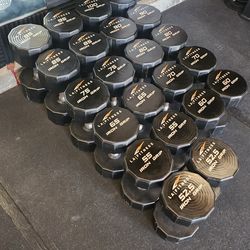 Iron grip dumbbells 52.5, 55-100  increments in 5lb increments