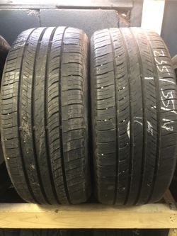 Pair tires 235 55 17