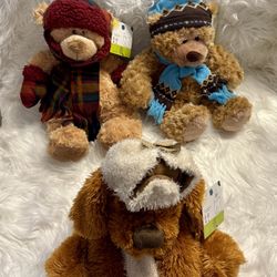 Set-3 St. Jude Children’s Research Hospital Kay Jewelers Promo Plush Plush Bears & Puppy-Stuffies