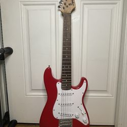 Squier Affinity Mini Stratocaster V2 Electric Guitar Dakota Red