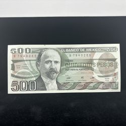 Mexico 500 Peso Note 1984