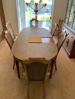 Formal dining room table & chairs