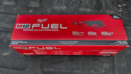 Milwaukee M12 FUEL 1/4" Straight Die Grinder (Model 2486-20)