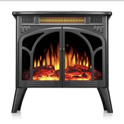 24.25 in. Freestanding Electric Fireplace Heater 