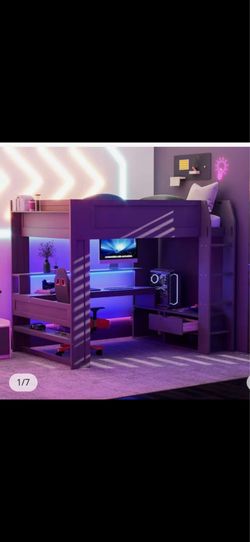 Full Size Gaming Loft Bed
