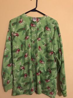 Happy Scrubs Lady Bug Jacket size M