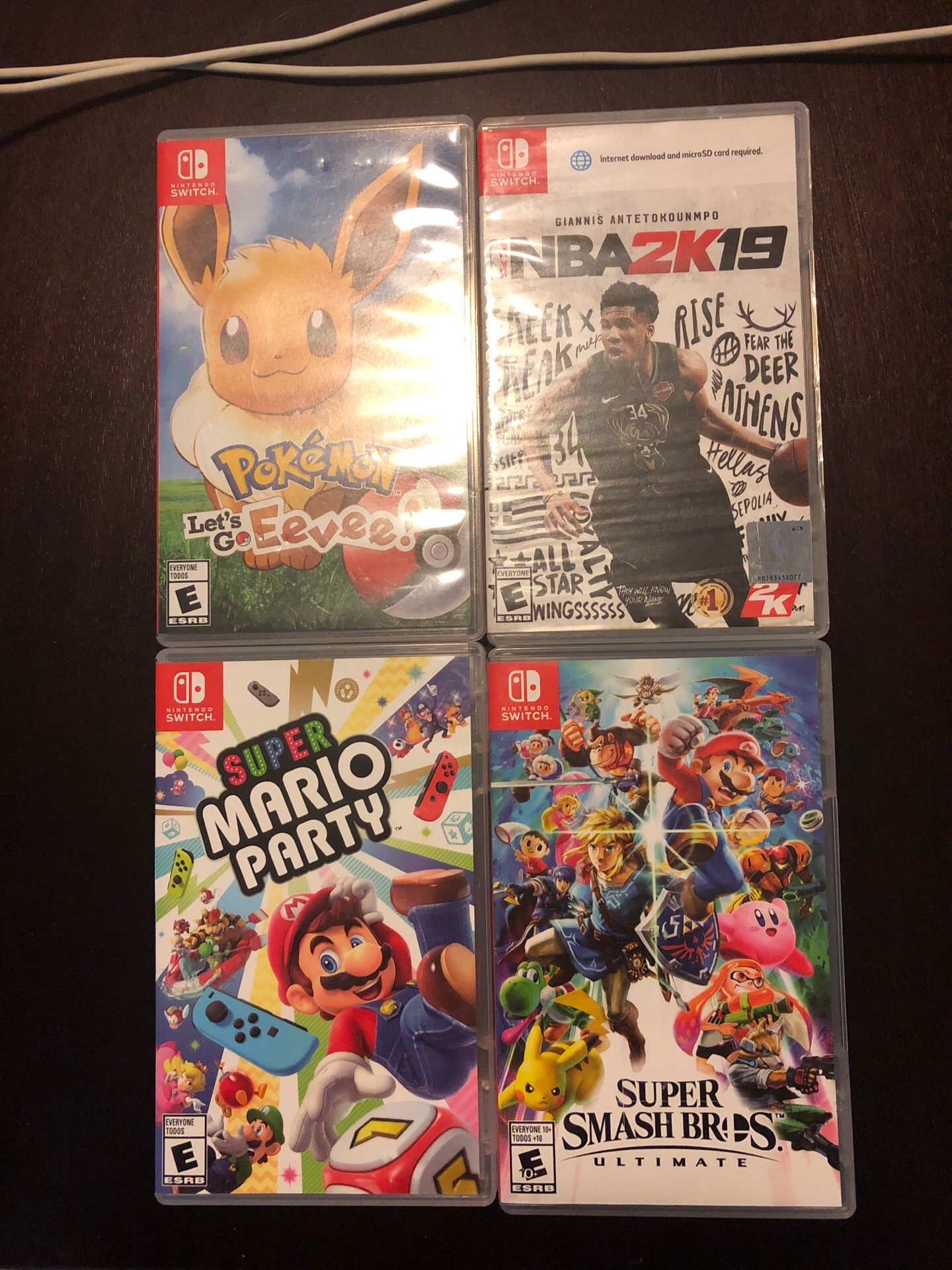 4 Nintendo Switch games