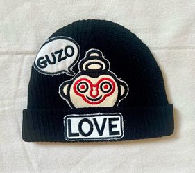 Haroshi X A Love Movement Organic Cotton Black Guzo Beanie