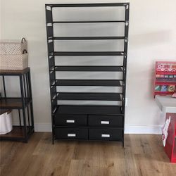 Shoe Rack With Drawers