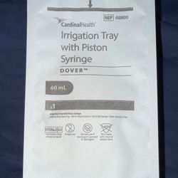 Irrigation Tray with Piston Syringe (60 mL)
