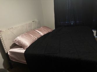 King bed with mattress and frame