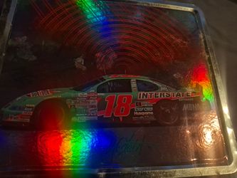 • Vintage Bobby Labonte #18 Interstate Batteries Metal Lunch Box NASCAR Collectible TinOption 2 (Shorter): Vintage NASCAR Bobby Labonte #18 Metal Lunc