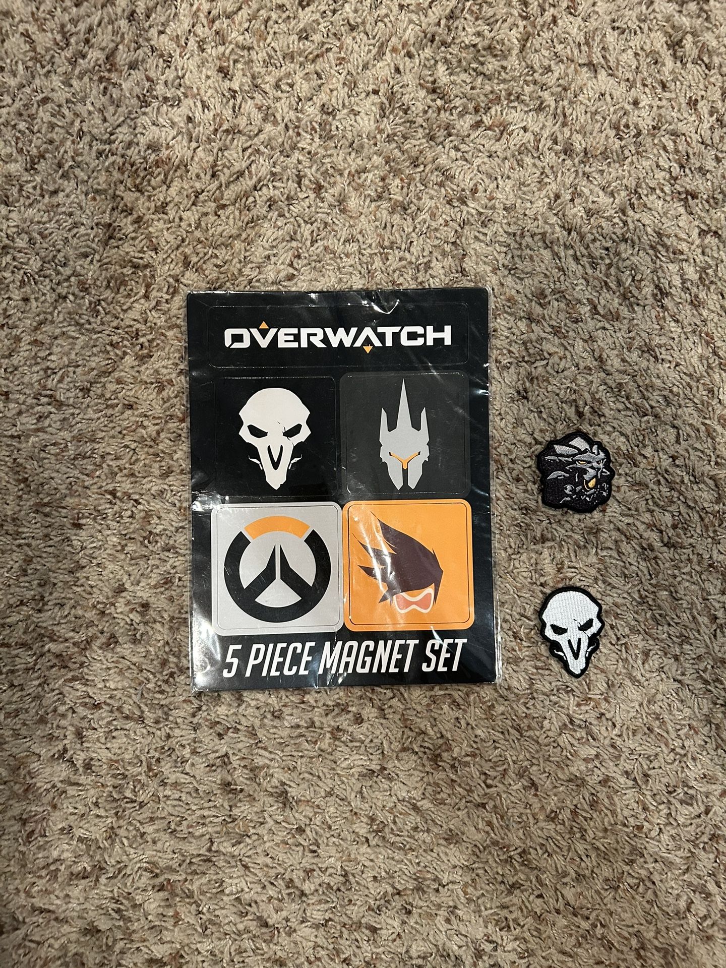 Overwatch Game Magnet Set And Patches