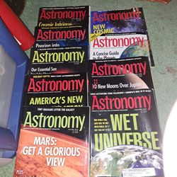###Vintage astronomy magazines 3 from 2000 and 11 from 3001