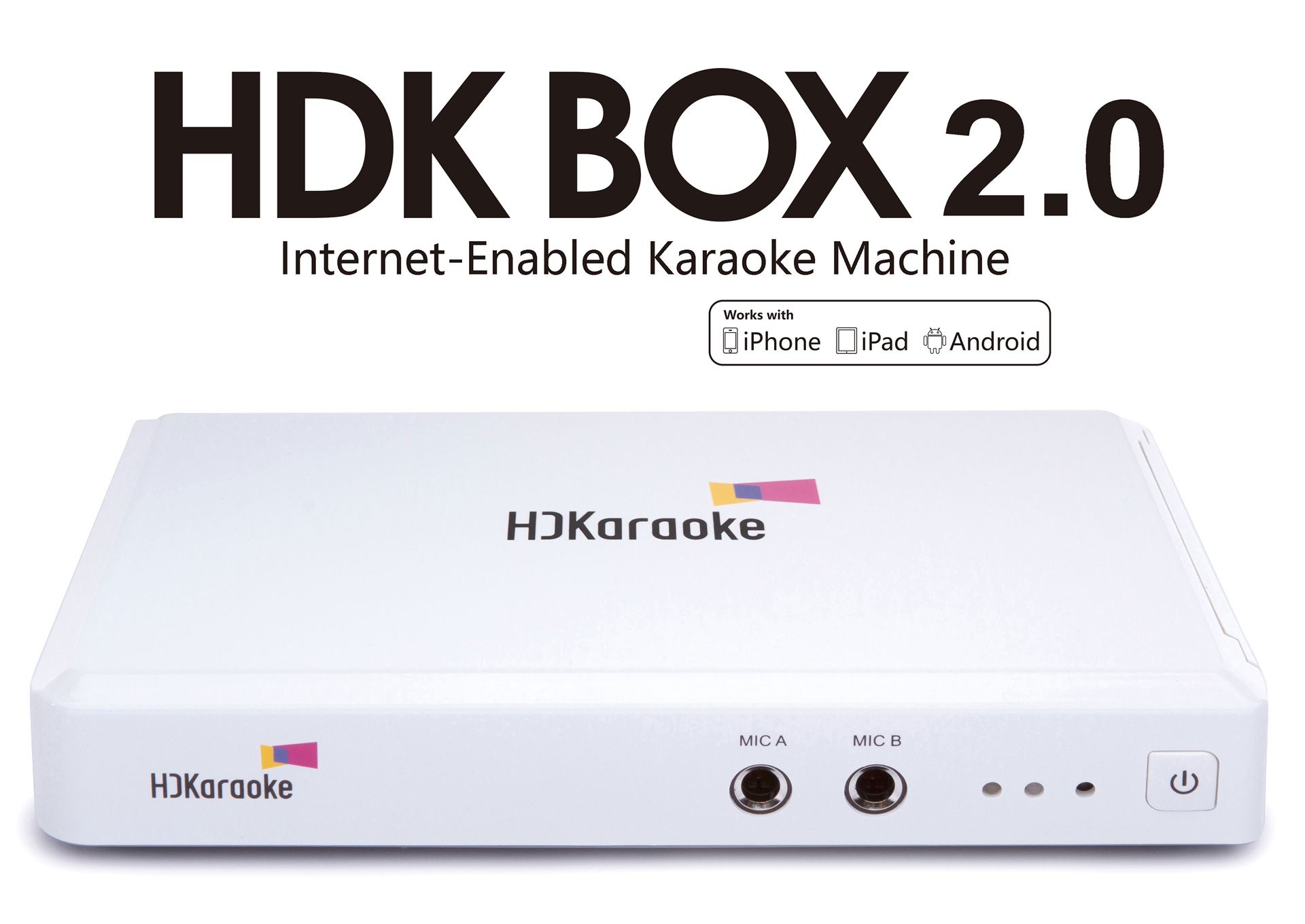HDKaraoke System with 2 wireless microphones