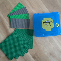 Lego Baseplates And Box 