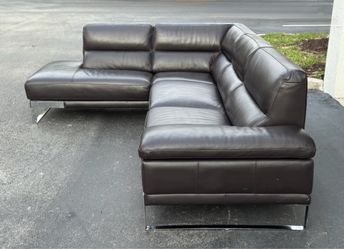 🛋️ Sectional Couch/Sofa - Real Leather - Brown - Delivery Available 🚛