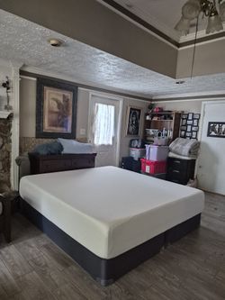 Thick king mattress with Free box springs