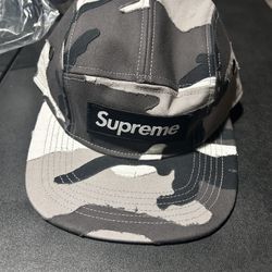 Supreme Snow Camo 5 Panel Hat