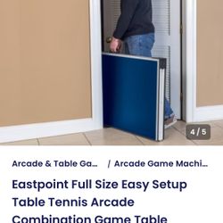 Eastpoint Full Size Easy Setup Table Tennis Arcade Combination Game Table