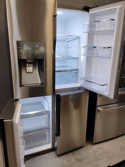 Stainless French door cooling and freezing with warranty