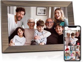 10.1 WiFi Digital Picture Frame, IPS Touch Screen Smart Cloud Digital Photo Frame with 16GB Storage