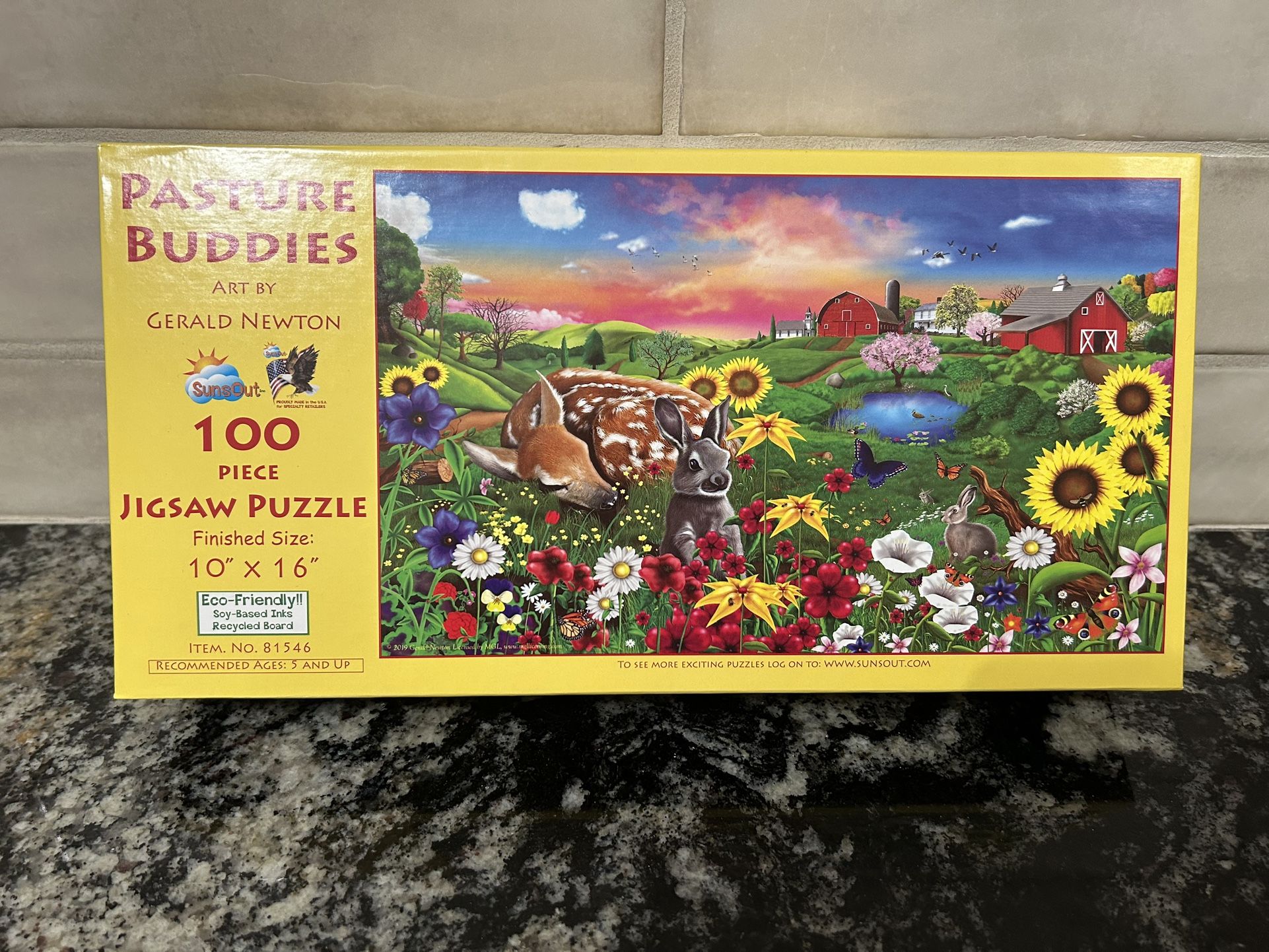 “Pasture Buddies” Puzzle - Like New / Excellent Condition (only put together one time) - 100 Piece