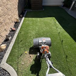 Turf cleaning / Turf brushing / Turf maintenance