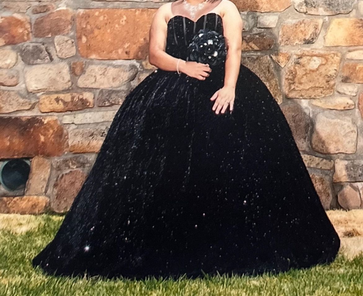 Black Quinceañera Dress