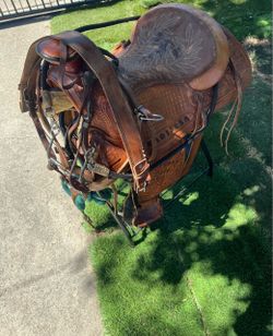 John Hill Maker Saddle Really Good Shape $520